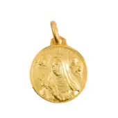Médaille Sainte Rita portrait - plaqué or - 2