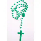 Chapelet plastique sur corde - Couleur au choix - 2