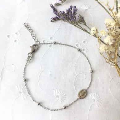 Bracelet Médaille Miraculeuse  - Argent