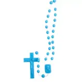 Chapelet plastique sur corde - Couleur au choix - 5