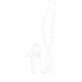 Chapelet plastique sur corde - Couleur au choix - 6