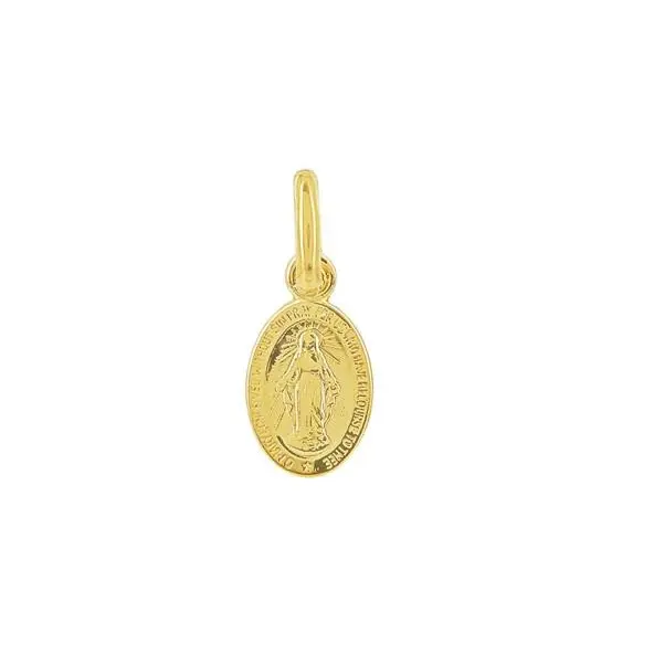 Médaille Miraculeuse 8 mm  en or 18 carats