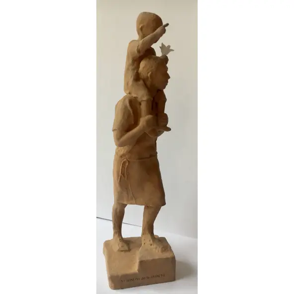 Statue Saint Joseph de la Marche de Cotignac - couleur