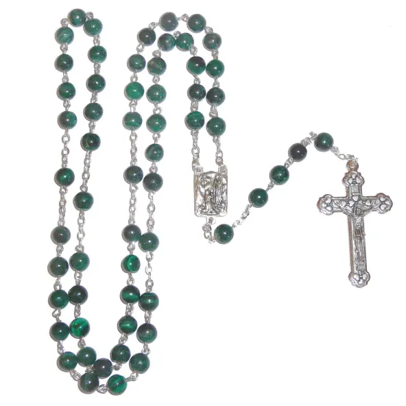 Chapelet Malachite véritable