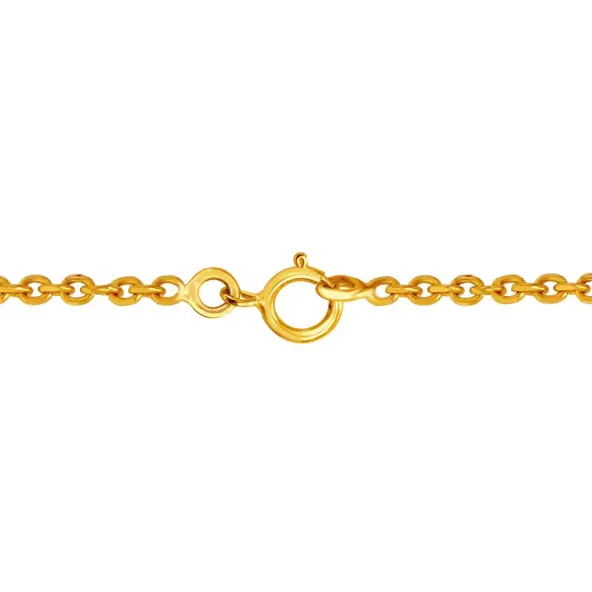 Chaine maille forçat ronde 2.2 mm - 60 cm - Plaqué Or