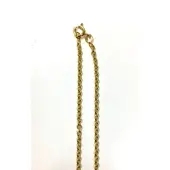 Chaine maille forçat ronde 2.2 mm - 60 cm - Plaqué Or - 4