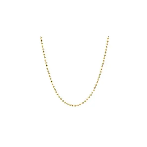 Chaine à petits grains 45 cm en Plaqué Or
