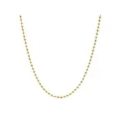 Chaine à petits grains 45 cm en Plaqué Or - 2