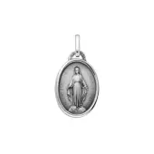Médaille Miraculeuse bord poli - Argent - 3