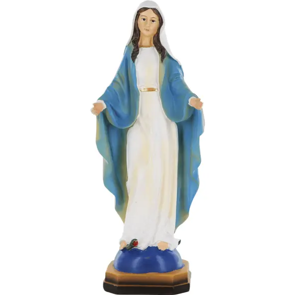 Statue de la Vierge Miraculeuse brune - résine
