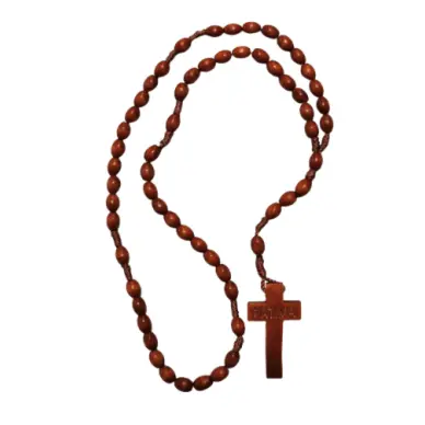 Chapelet en bois sur corde - Fatima - 36 cm