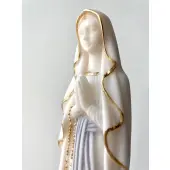 Statue Notre-Dame de Lourdes albâtre coloré - 20 cm - 1