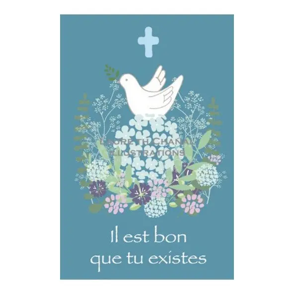 Image de baptême - Couronne à la colombe