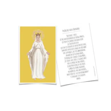 Image avec prière - Vierge Marie