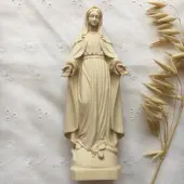 Statue de la Vierge Miraculeuse en bois - 14 cm - 2