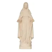 Statue de la Vierge Miraculeuse en bois - 14 cm - 3