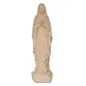Statue de Notre-Dame de Lourdes en bois - 14 cm - 2