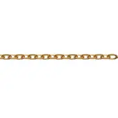 Chaîne maille forçat limée 45 cm - 1.5 mm - Plaqué Or - 2