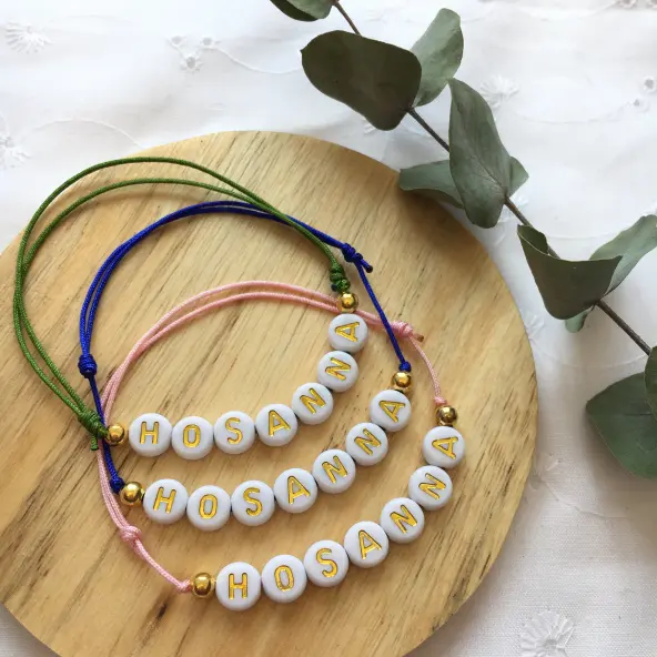Bracelet petites lettres - Hosanna