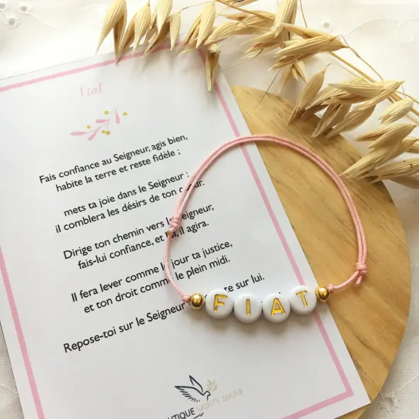 Bracelet petites lettres - Fiat