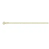 Chaîne maille forçat miroir creuse en or 18 carats - 3,6 mm - 70 cm - 1