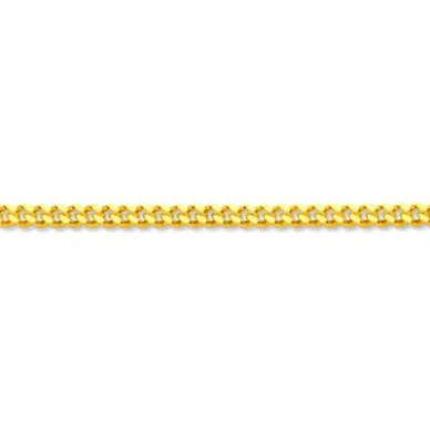 Chaîne maille gourmette en or 18 carats - 0,8 mm- 40 cm