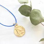 Médaille de Sainte Rita - métal doré - 18 mm - 1