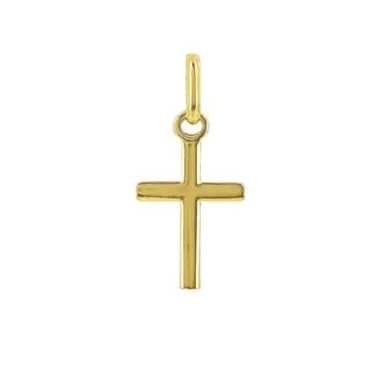 Croix fine 14 mm en or 18 carats