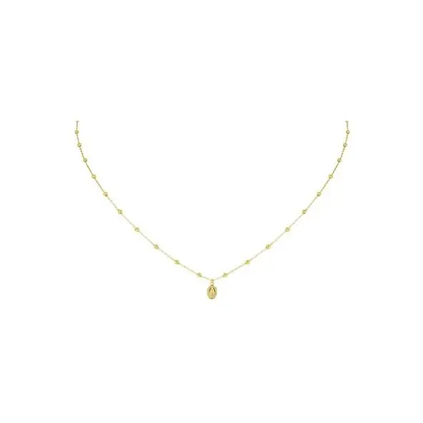 Collier  Médaille Miraculeuse en or 18 carats