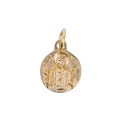 Médaille Sacré-Coeur de Jésus - métal doré - 12 mm