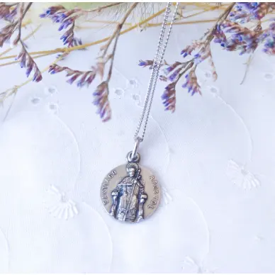 Médaille de Saint Jacques de Compostelle - Argent - 17 mm