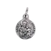 Médaille de Saint Joseph - Métal argenté - 12 mm - 1