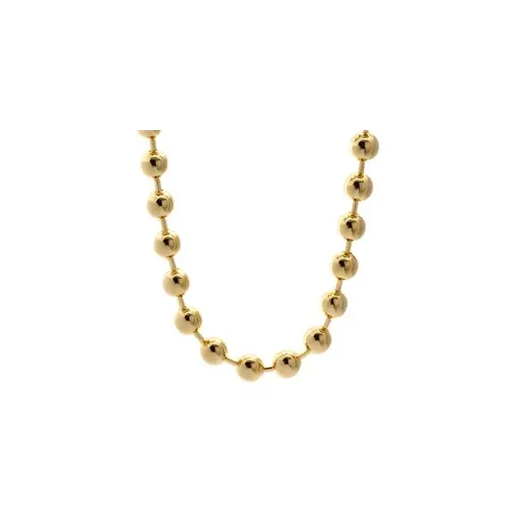 Chaine petits grains 45 cm - 2.5 mm - Plaqué Or