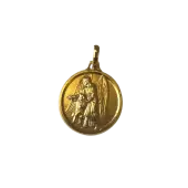 Médaille Saint Raphaël Archange - 18 mm - plaqué or - 2