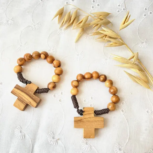 Dizainier en bois d'olivier de Terre Sainte