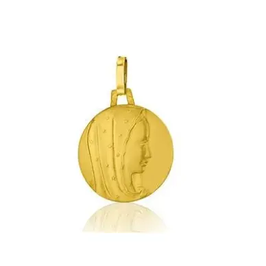 Médaille de la Vierge au voile étoilé en or 18 carats