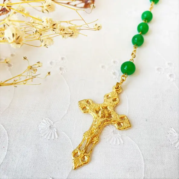 Chapelet de la Médaille Miraculeuse en Aventurine