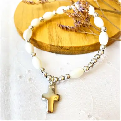 Bracelet dizainier en nacre