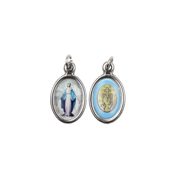Médaille Vierge Miraculeuse - résine couleur