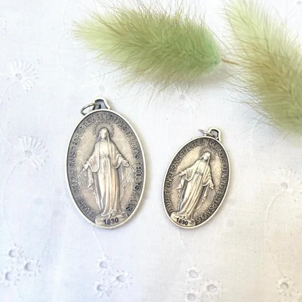 Grande Médaille Miraculeuse - métal argenté