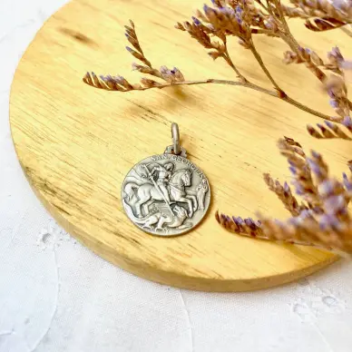 Médaille Saint Georges - Argent - 18 mm