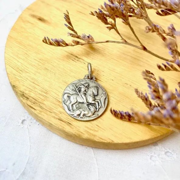 Médaille Saint Georges - Argent - 18 mm