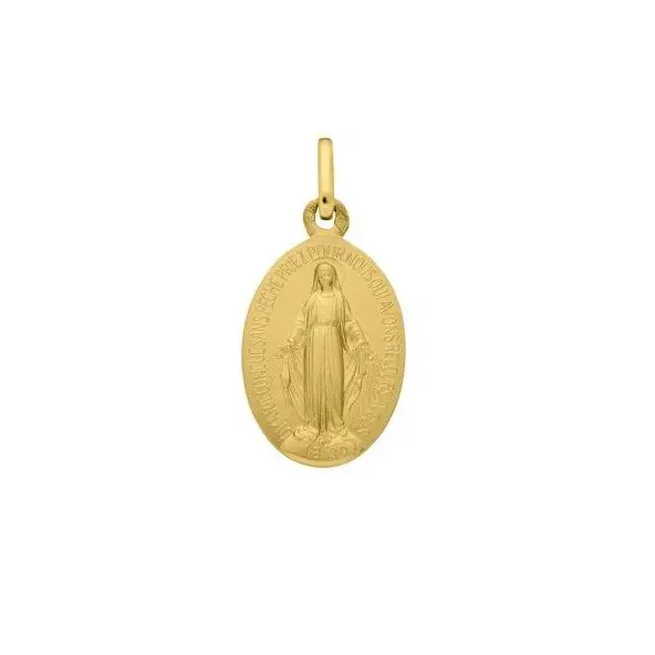 Médaille Miraculeuse gravable en or 18 carats