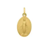 Médaille Miraculeuse gravable en or 18 carats - 1