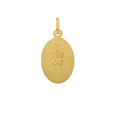 Médaille Miraculeuse gravable en or 18 carats