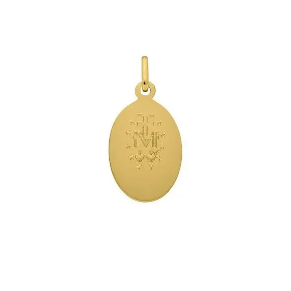 Médaille Miraculeuse gravable en or 18 carats