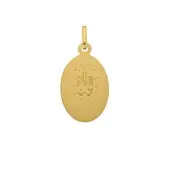 Médaille Miraculeuse gravable en or 18 carats - 2