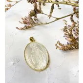 Médaille Miraculeuse en nacre - 34 mm - 1