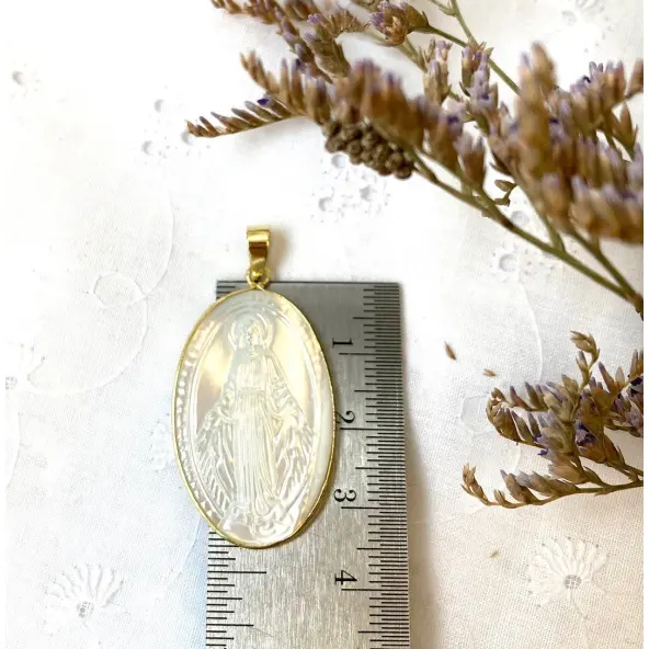 Médaille Miraculeuse en nacre - 34 mm