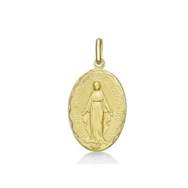 Médaille Miraculeuse festonnée - or creux 18 carats